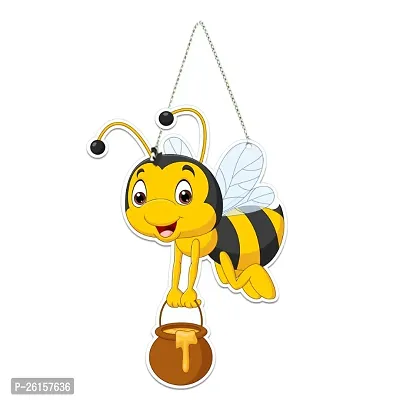 Artvibes Honey Bee Wall Hanger for Home Decor | Office | Gifts | Bedroom | Wall Decorative Items for Living Room | Door Hanging