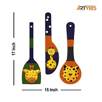 Artvibes Madhubani Art Wooden Wall Hanger for Home | Office | Living Room | Gift | Modern Decoration Items | Kitchen Wall Decor | Home Decor-thumb1