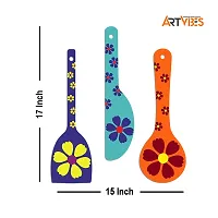 Artvibes Madhubani Art Wooden Wall Hanger for Home | Office | Living Room | Gift | Modern Decoration Items | Kitchen Wall Decor | Home Decor-thumb1