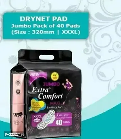 Soft And Rash Free Xl With 3 Seconds Absorption For Heavy Flow Sanitary Pads, Pack Of 40-thumb0