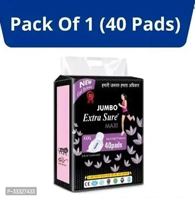 Jumbo Maxi Cottony Soft 2XL Pack 1 Of 40 Sanitary Pads, Pack Of 40-thumb0