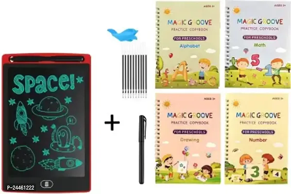 LCD Writing Tablet and Magic Practice Copybook BD ( 2 Pack)