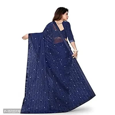 Stylish Fancy Litchi Silk Saree With Blouse Piece For Women-thumb5