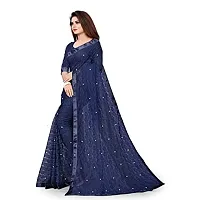 Stylish Fancy Litchi Silk Saree With Blouse Piece For Women-thumb1