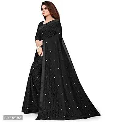 Stylish Fancy Litchi Silk Saree With Blouse Piece For Women-thumb2