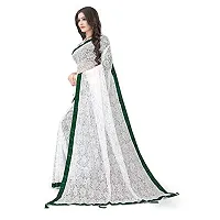 Stylish Fancy Net Saree With Blouse Piece For Women-thumb2