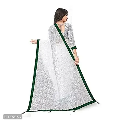 Stylish Fancy Net Saree With Blouse Piece For Women-thumb2