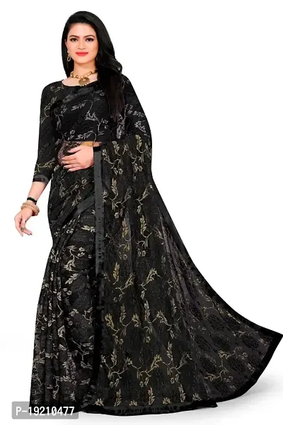 Fancy Net Saree with Blouse Piece for Women