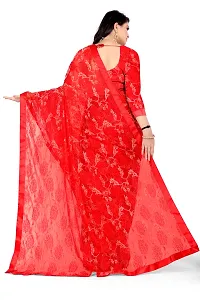 Fancy Net Saree with Blouse Piece for Women-thumb4