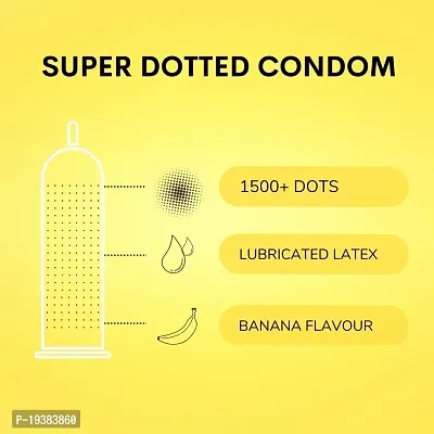 Cobra Premium - Super Dotted (Lubricated Condom) Banana Flavour (3Pcs in Each Wallet, Pack of 10)-thumb5