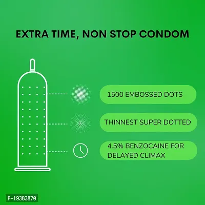 Cobra Premium -Non Stop Extra time (Lubricated Condom) (10Pcs in Each Wallet, Pack of 6)-thumb5