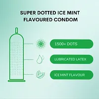 Cobra Premium - Super Dotted (Lubricated Condom) Ice Mint Flavour (10Pc in Each Wallet, Pack of 3)-thumb2