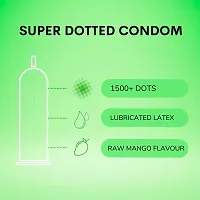 Cobra Premium - Super Dotted (Lubricated Condom) Raw Mango Flavour (3Pcs in Each Wallet, Pack of 10)-thumb4