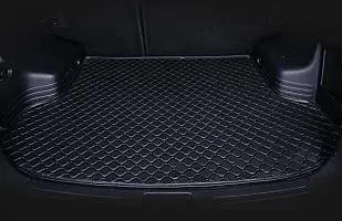 Hyundai Verna Custom Fitted Car TrunkBoot MatDicky Base Mat Black Thread-thumb1