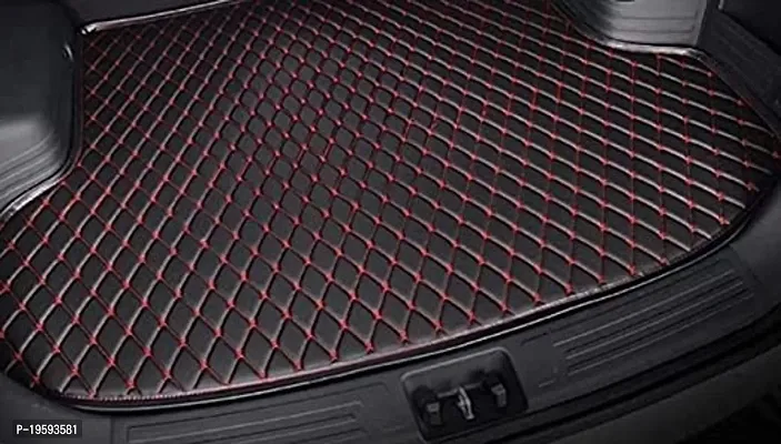 Maruti Suzuki Grand Vitara 2022 Custom Fitted Car TrunkBoot matDicky Base Mat Black with Red