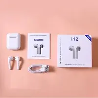 i12 Best Wireless Bluetooth Buds With Mic A00043 Bluetooth  (White, In the Ear)-thumb3