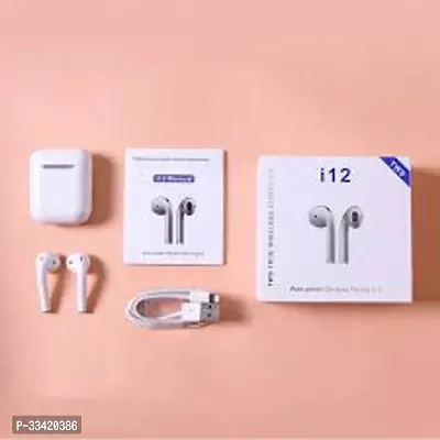 i12 Best Wireless Bluetooth Buds With Mic A00043 Bluetooth  (White, In the Ear)-thumb4