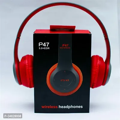 P47 Foldable Wireless  Sports Headphone with Mic and Volume Button Bluetooth Headset-thumb0