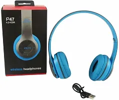 P47 Foldable Wireless  Sports Headphone with Mic and Volume Button Bluetooth Headset-thumb4