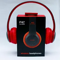 P47 Foldable Wireless  Sports Headphone with Mic and Volume Button Bluetooth Headset-thumb1