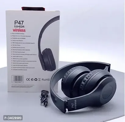 P47 Foldable Wireless  Sports Headphone with Mic and Volume Button Bluetooth Headset-thumb3