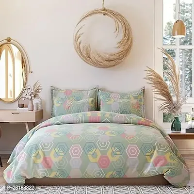 Comfortable Cotton Printed Double Bedsheet with Pillow Covers