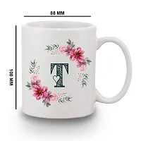 Rakhi Gift Combo for Brother Floral T Alphabet Printed Coffee Mug 350ML Roli Tikka Pack Rakhi Gift for Brother Sister-thumb3