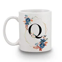 Fancy Rakhi Combo Q Alphabet Word Text Printed Coffee Mug Roli Tikka Pack Gift Rakhi Combo for Brother-thumb2