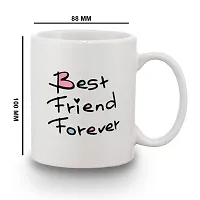 Designer Rakhi Best Friend Forever Printed Coffee Mug 350ml (1 Roli Tikka Pack ) Best Rakhi Combo-thumb3