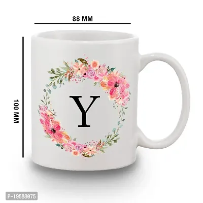 BANDHAN Designer Rakhi Colorful Floral Y Alphabet Printed Coffee Mug 350 ML Roli Tikka Pack Rakhi for Brother with Gift Combo Set-thumb4