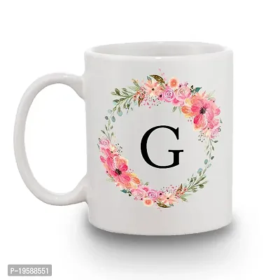 BANDHAN Designer Rakhi Colorful Floral G Alphabet Printed Coffee Mug 350 ML Roli Tikka Pack Rakhi for Brother and Bhabhi with Gift-thumb3