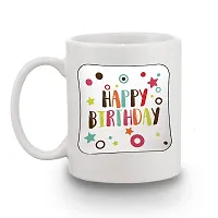 BANDHAN Best Friend Happy Birthday Stylish Design Printed Ceramic Coffee Mug 350ML-thumb1