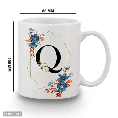 Fancy Rakhi Combo Q Alphabet Word Text Printed Coffee Mug Roli Tikka Pack Gift Rakhi Combo for Brother-thumb4