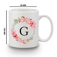 BANDHAN Designer Rakhi Colorful Floral G Alphabet Printed Coffee Mug 350 ML Roli Tikka Pack Rakhi for Brother and Bhabhi with Gift-thumb3