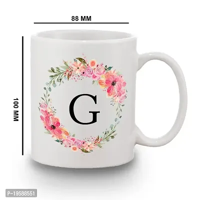 BANDHAN Designer Rakhi Colorful Floral G Alphabet Printed Coffee Mug 350 ML Roli Tikka Pack Rakhi for Brother and Bhabhi with Gift-thumb4