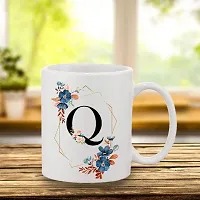 Fancy Rakhi Combo Q Alphabet Word Text Printed Coffee Mug Roli Tikka Pack Gift Rakhi Combo for Brother-thumb4