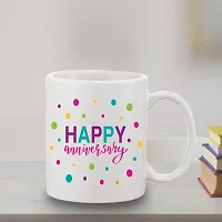 BANDHAN Happy Anniversary Ceramic Coffee Mug Best for Anniversary Gift 350ml or 11Oz-thumb3