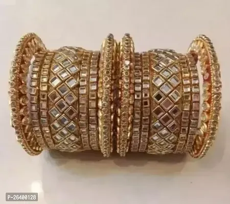 Elegant Golden Plastic Bangles For Women-thumb0