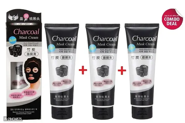 CHARCOAL PEEL OFF FACE MASK (PACK OF 3)-thumb0