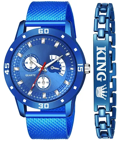 Men's Stylish Watches Analog Watch with Bracelet
