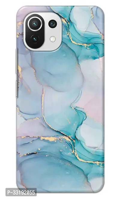 Mi 11 Lite NE 5G / Mi 11 Lite Back Cover Blue Marble Printed Hard Case-thumb0