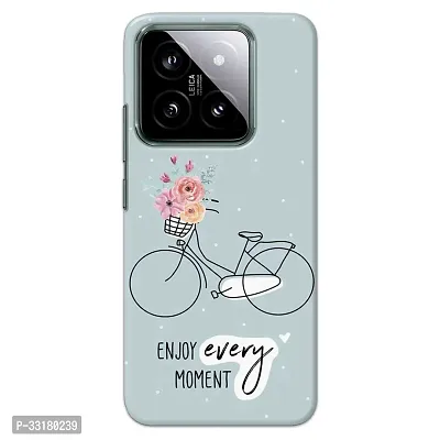 XIAOMI 14 5G Back Cover Enjoy Every Moment Printed Hard Case-thumb0