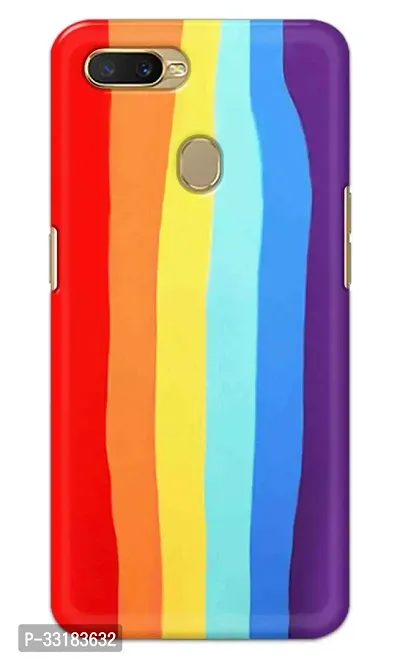 OPPO A7 / Oppo A12 / Oppo A5s / Oppo A11K Back Cover Rainbow Color Printed Hard Case-thumb0