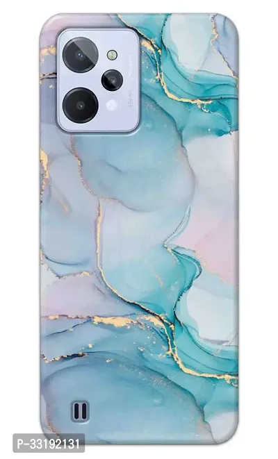 Realme C31 Back Cover Blue Marble Printed Hard Case-thumb0