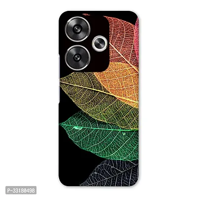 POCO F6 5G Back Cover Colorful Leaf Printed Hard Case-thumb0