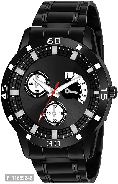 Stylish Black Metal Analog Watches For Women-thumb0