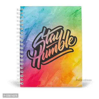 PurpleBees STAY HUMBLE QUOTES DIARY A5 | Motivational Diary | Inspirational Quotes Diary | Diary for Boys, Girls, Kids, Office | Travel Diary Notebook with Quotes | Diary for Gift |-thumb0