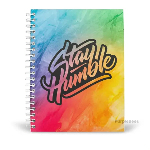 PurpleBees STAY HUMBLE QUOTES DIARY A5 | Motivational Diary | Inspirational Quotes Diary | Diary for Boys, Girls, Kids, Office | Travel Diary Notebook with Quotes | Diary for Gift |