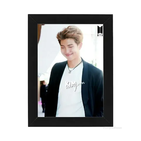 Bts Rm  Photo Frame By Purplebees |  Size- 5.5*7.5 Inch | Bts Poster Table Frame Black | Gift For Bts Army Fan Merch  Bts Book