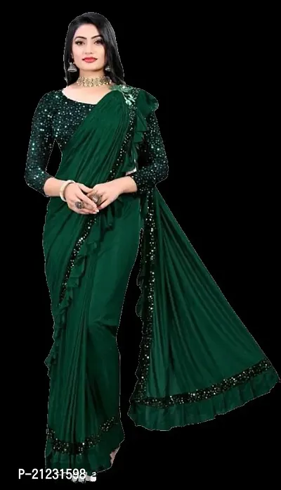 Fancy Cotton Saree with Blouse Piece for Women-thumb0